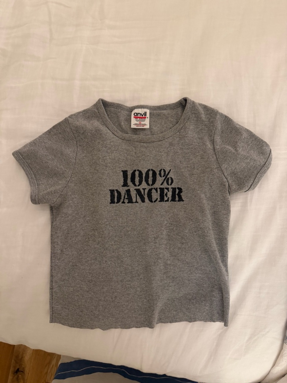 100% dancer baby tee